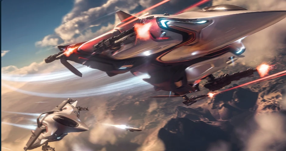 Security Escorts Star Citizen scene